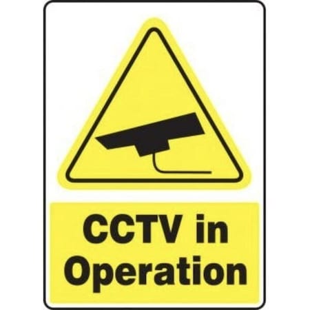 Accuform Safety Sign CCTV IN OPERATION 14 in x MSEC573VS